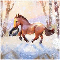 Bear the horse